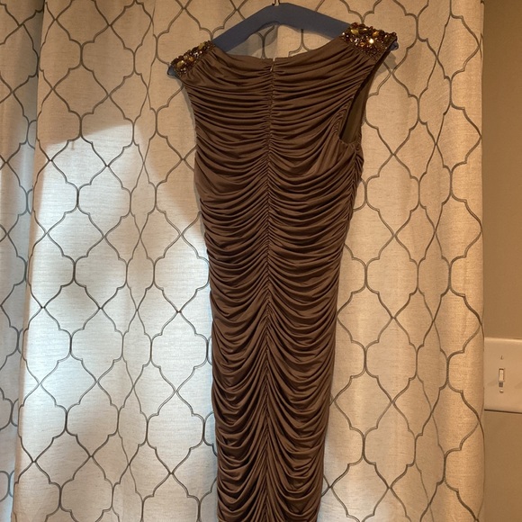 JS Boutique for Pea in a Pod maternity ruched embellished cocktail dress, Small - Picture 7 of 8